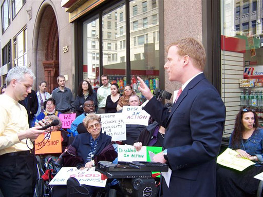 larger photo of lawyer Gavin Kearney explains the Disabled In Action-Duane Reade settlement