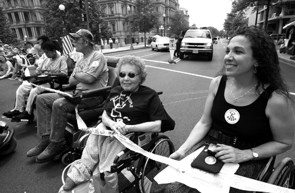 Carr and Nadina at the May ADAPT Action