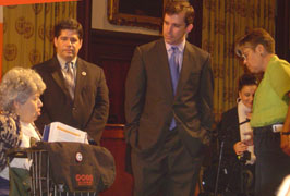 Photo of Frieda Zames, Vincent Gentile, Gifford Miller and Margarita Lopez