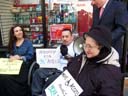 photo of Ramon Santos of CIDNY speaking on need for accessibility