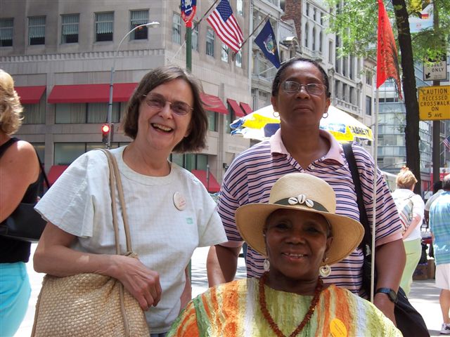 Queen Naomi Francis with two women