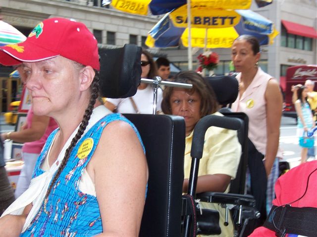 People at the Americans with Disabilities Act parade