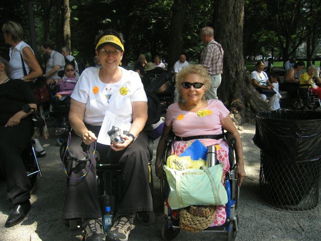 Another photo of Disabled In Action's Jean Ryan and Carr Massi