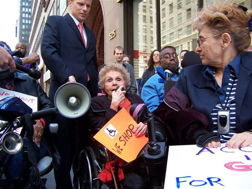 Disabled In Action 2006 president Carr Massi speaking