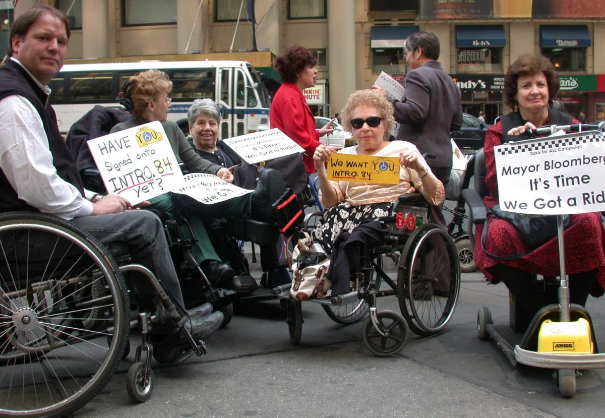 Photo of Alexander Wood, Luda Demikhovskaya, Frieda Zames and Carr Massi at roll-in