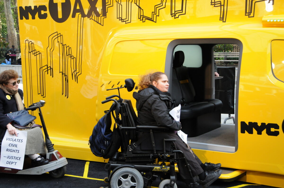 November 3, 2011 – Taxis for All Campaign at Roll-In at Taxi of Tomorrow Design EXPO